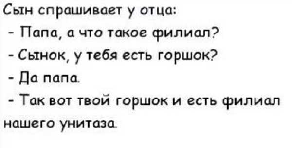 анекдот о моем сыне